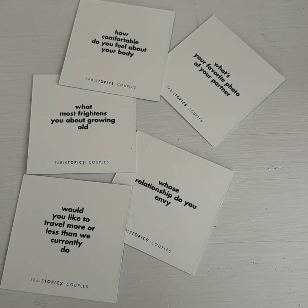 Table Topics- Questions To Start Great Conversations- Couples Edition - Picture 3 of 8
